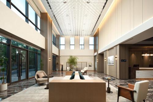 Χώρος καθιστικού στο Atour Hotel Shanghai Songjiang East Zhongshan Road