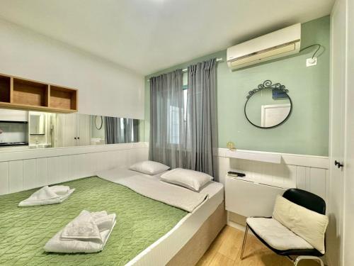 Postel nebo postele na pokoji v ubytování Apartmani Terminal