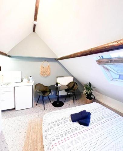 Postel nebo postele na pokoji v ubytování Casa amor