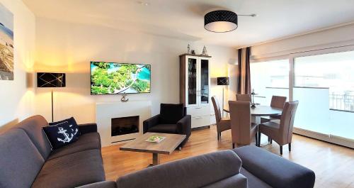 Телевизор и/или развлекательный центр в Warnemünde Meeresrauschen 21707