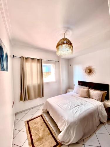 Postel nebo postele na pokoji v ubytování Terrasseplage Appartement 2 chambre N3