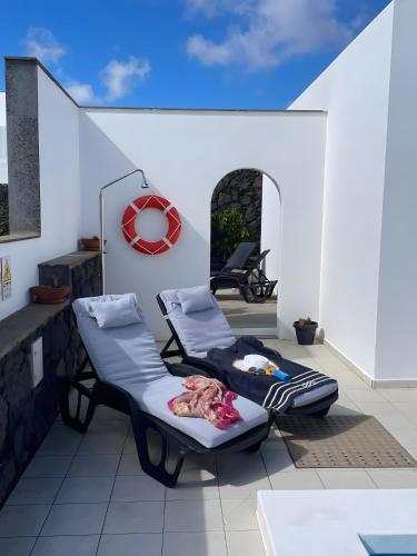 Ruang duduk di Casa Guayo