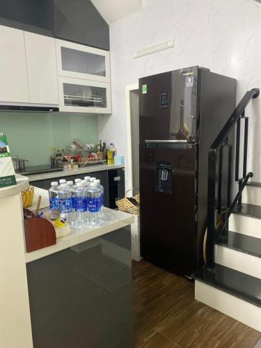 Kuchyň nebo kuchyňský kout v ubytování AUMORI Hostel