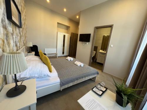 TV a/nebo společenská místnost v ubytování CENTER rooms