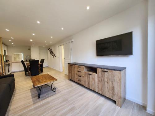 appartement T3 avec jardin proche village