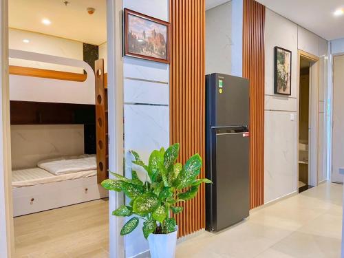 Кухня или мини-кухня в The Song Vung Tau Bi Homestay & Spa
