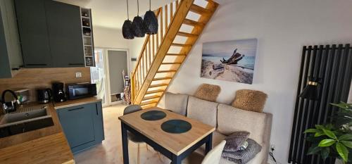 Kuchyň nebo kuchyňský kout v ubytování Apartamenty Baltic Sea Hexagon L2