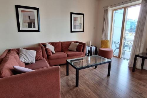 Posezení v ubytování 3bed 3bath Liffey river view