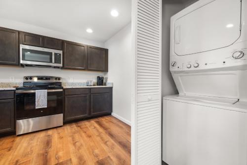 Η κουζίνα ή μικρή κουζίνα στο 5a Huckleberry Lane