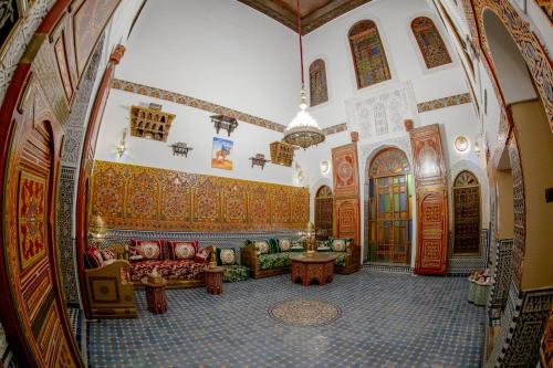 Riad Bahja Fezにあるシーティングエリア
