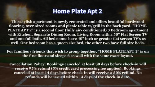 a page of a home plate act text at Home Plate Apt 2 All Star Baseball Rentals in Oneonta