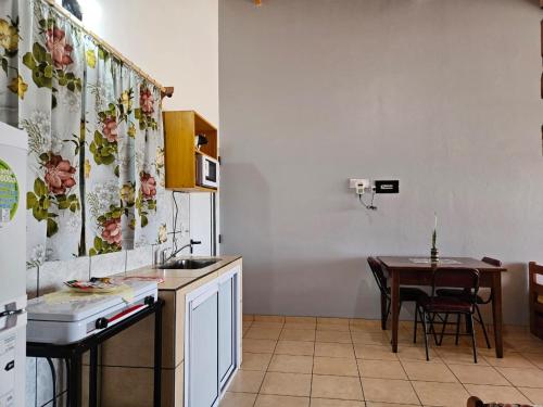 Dapur atau dapur kecil di Hospedaje Línea León