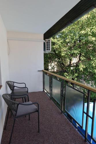 Balkón nebo terasa v ubytování Apartments and Rooms MN, Konjic