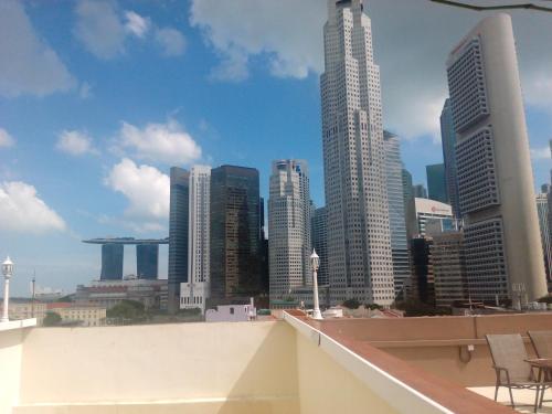 Vista general de Singapur o vista desde el hotel