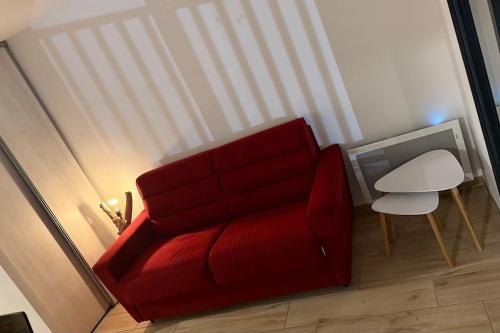 Χώρος καθιστικού στο appartement lumineux à Formigueres