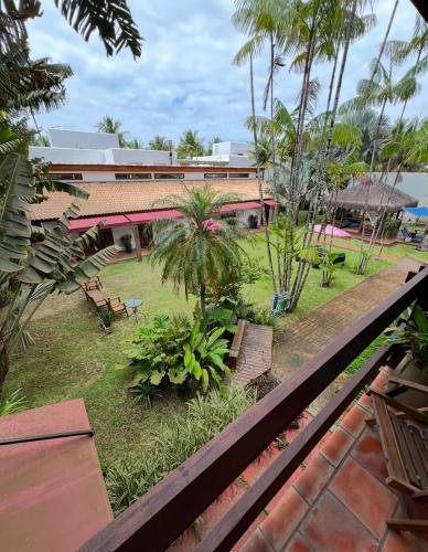 a view from the balcony of a resort at Hotel Casa Paradiso Guarujá in Guarujá