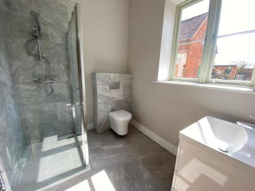 Et badeværelse på Garden Cottage