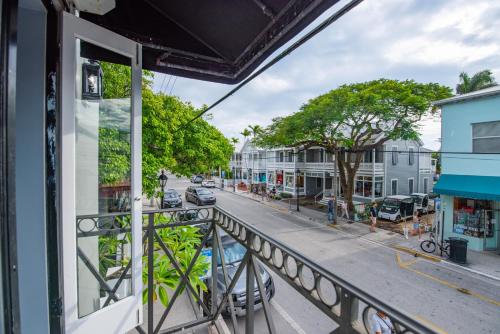 a view of a street from a balcony at Yellowfin Ledge in Key West