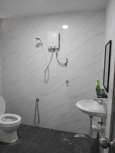 Koupelna v ubytování Enviropath Hotel