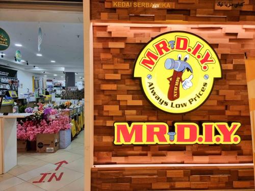 a sign for a marilla mery day in a store at Mossy Forest Family Retreat III, 2-8pax, Sunrise View, Cameron Highlands in Cameron Highlands