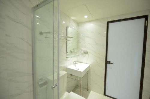 Koupelna v ubytování Ximen Hotel B