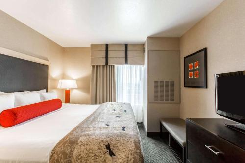 Кровать или кровати в номере Cambria Hotel Rapid City near Mount Rushmore