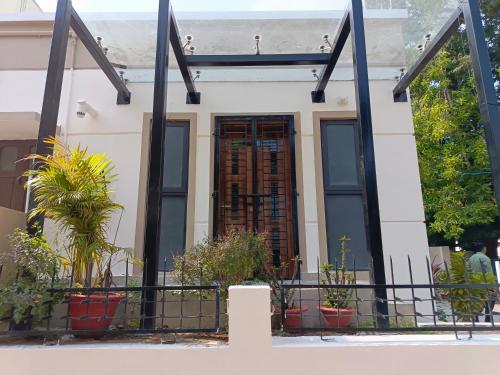 a house with a gate in front of it at SM Residency in Bhubaneshwar