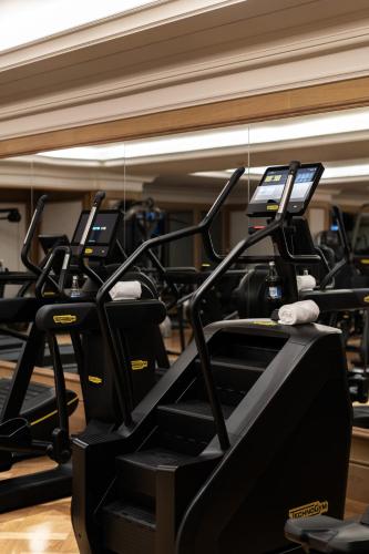 a row of treadmills in a gym at Four Seasons Hotel Baku in Baku