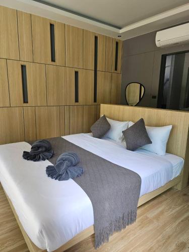 Katil atau katil-katil dalam bilik di Riverla Villa