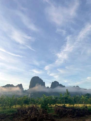 Landskap semula jadi dekat dengan resort
