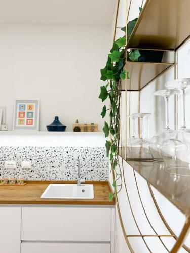 Kuchyň nebo kuchyňský kout v ubytování Civico 21 living - Tuscan loft