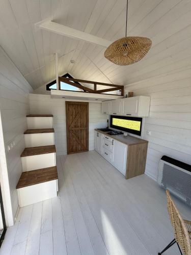 Η κουζίνα ή μικρή κουζίνα στο Domek na Odludziu - Tiny House