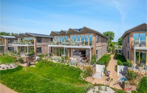 an aerial view of a house with a yard at Gorgeous Apartment In Kerteminde in Kerteminde