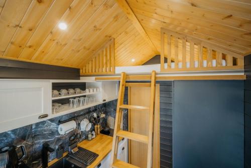 Kuchyň nebo kuchyňský kout v ubytování Feelmore Tiny House Eger