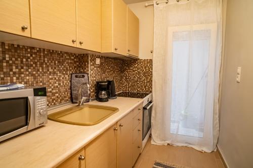 Nhà bếp/bếp nhỏ tại Feel Greek Hospitality #Θ012