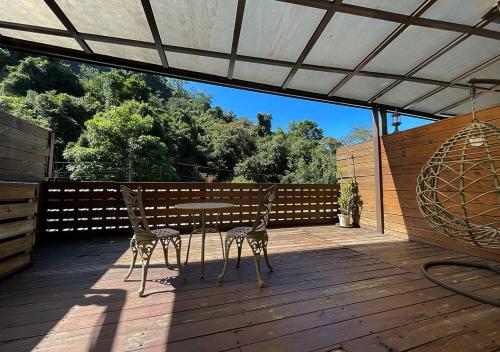 Balkón nebo terasa v ubytování 岩川森林民宿 Springcreek B&B
