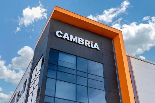 a building with the words canberra on the side of it at Cambria Hotel - Arundel Mills BWI Airport in Hanover