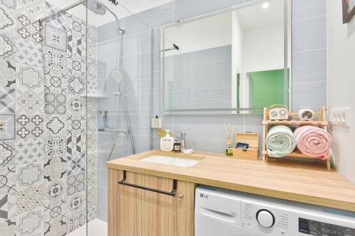 Køkken eller tekøkken på Charmant appartement à Vaise