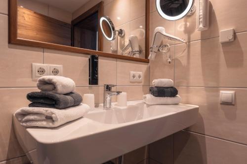 Kúpeľňa v ubytovaní Alpen-Appartements Zürcher