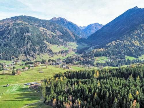an aerial view of a valley in the mountains at Apartment Panorama Dachstein by Interhome in Rohrmoos