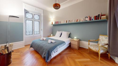 Llit o llits en una habitació de Le Saint Nicolas
