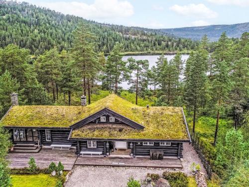 Landskap semula jadi dekat dengan chalet