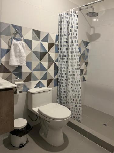 Un baño de Minidepa en Javier Prado