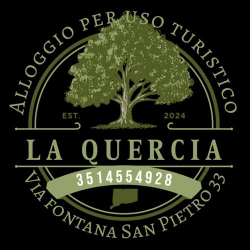 a logo for the laucena imperia pizzeria at La quercia in Ticchiena
