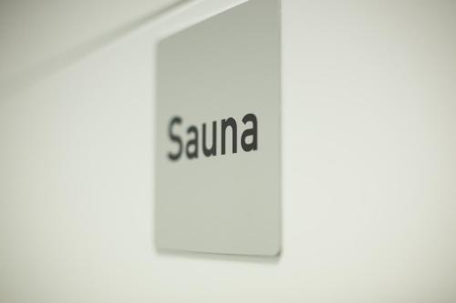 a sign that says samaria on a door at Winkelschiffchen III mit Sauna in Juist