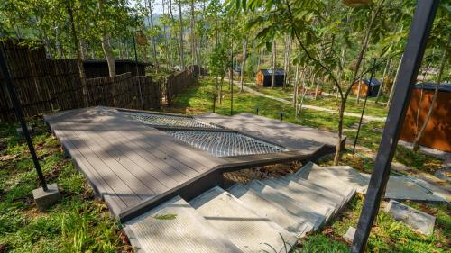 Zahrada ubytování Bobocabin The Tavia, Puncak