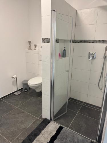 Koupelna v ubytování Paradies Villa