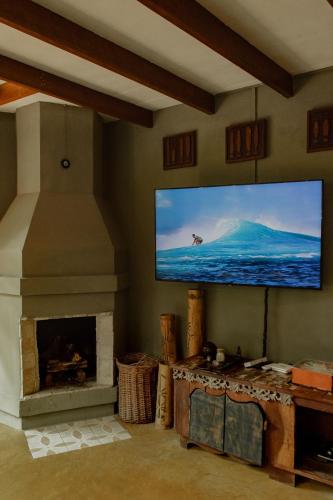 TV/trung tâm giải trí tại Surfway Ilha do Mel