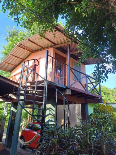 Cabañas Dilanyにあるバルコニーまたはテラス