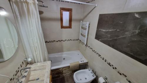 Koupelna v ubytování Cabaña con Piscina Cubierta